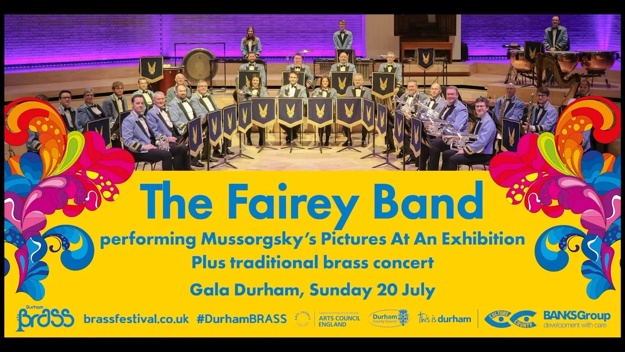 Photograph shared by The KNDS Fairey Band with its update, “Finale at Durham Festival of Brass”.