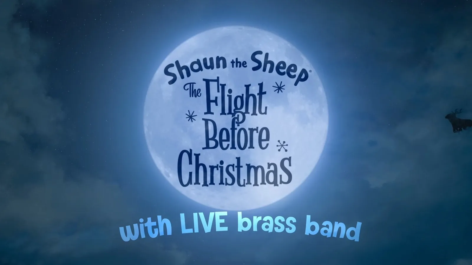 Photograph shared by The KNDS Fairey Band with its update, “Shaun the Sheep - The Flight Before Christmas with film score performed live by the band is…”.